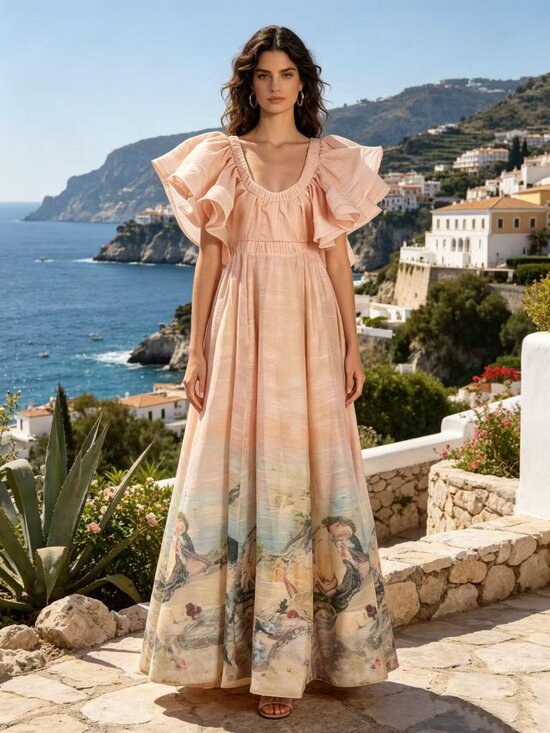 Zimmermann Dresses & Skirts - Blush Empire Waist Maxi Dress